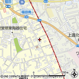 大阪府堺市中区福田59周辺の地図