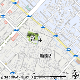 綾井公園トイレ周辺の地図