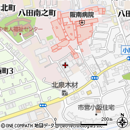 大阪府堺市中区八田南之町209周辺の地図