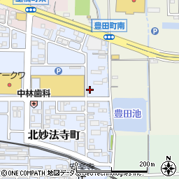奈良県橿原市北妙法寺町625周辺の地図