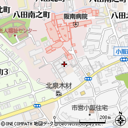 大阪府堺市中区八田南之町266周辺の地図