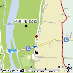 大阪府富田林市西条町周辺の地図