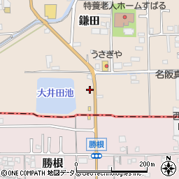 奈良県香芝市鎌田109-4周辺の地図