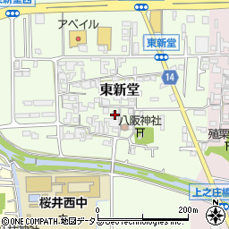 奈良県桜井市東新堂261周辺の地図