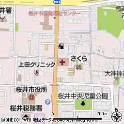 桜井郵便局集荷周辺の地図