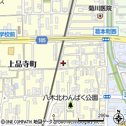 奈良県橿原市上品寺町252-37周辺の地図
