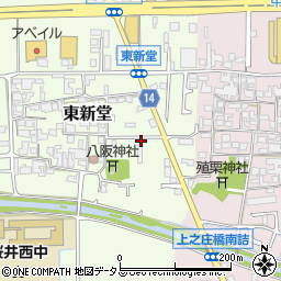 奈良県桜井市東新堂332周辺の地図