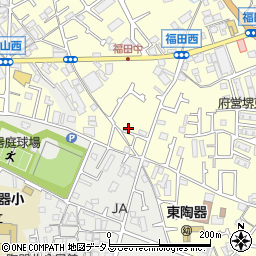 大阪府堺市中区福田525周辺の地図