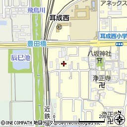 奈良県橿原市上品寺町308-6周辺の地図
