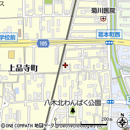 奈良県橿原市上品寺町252-36周辺の地図