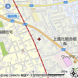大阪府堺市東区草尾332周辺の地図