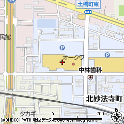 ダイソーオークワ橿原真菅店周辺の地図