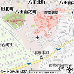 大阪府堺市中区八田南之町217周辺の地図