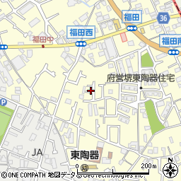 大阪府堺市中区福田471周辺の地図