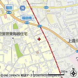 大阪府堺市中区福田55周辺の地図