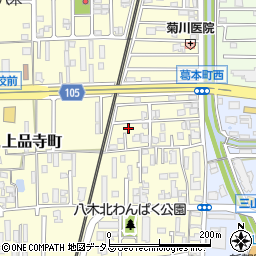 奈良県橿原市上品寺町252-20周辺の地図