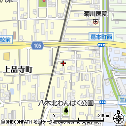 奈良県橿原市上品寺町252-33周辺の地図