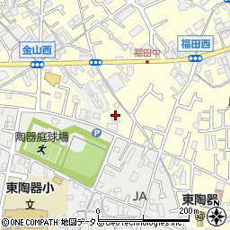 大阪府堺市中区福田529周辺の地図