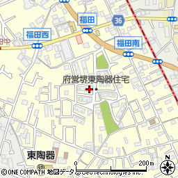 大阪府堺市中区福田418周辺の地図