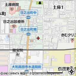 奈良県大和高田市日之出町6-15周辺の地図