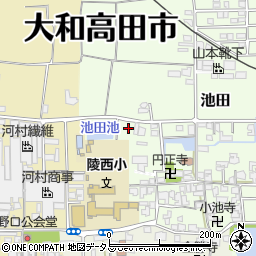 奈良県大和高田市池田33周辺の地図