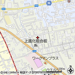 大阪府堺市東区草尾722周辺の地図