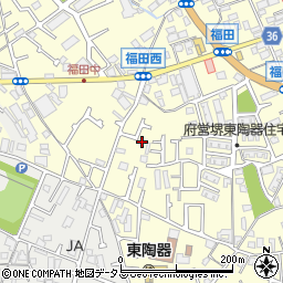 大阪府堺市中区福田470周辺の地図