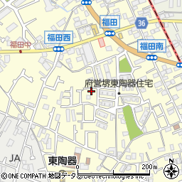 大阪府堺市中区福田454周辺の地図