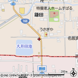奈良県香芝市鎌田109周辺の地図