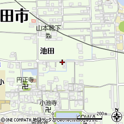 奈良県大和高田市池田214周辺の地図