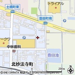奈良県橿原市北妙法寺町621周辺の地図