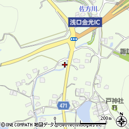 岡山県浅口市金光町佐方2240周辺の地図
