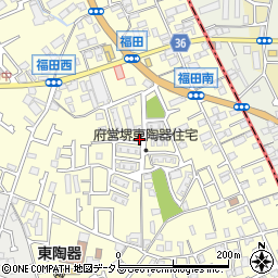 大阪府堺市中区福田483周辺の地図