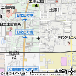 奈良県大和高田市日之出町6-9周辺の地図