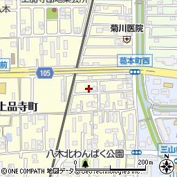 奈良県橿原市上品寺町252-10周辺の地図