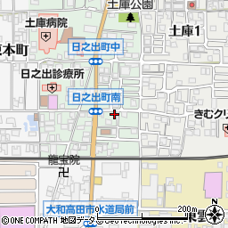 奈良県大和高田市日之出町6-4周辺の地図