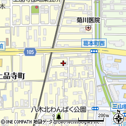奈良県橿原市上品寺町252-9周辺の地図