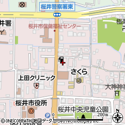 森本石油株式会社　桜井市庁前給油所周辺の地図