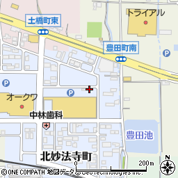 奈良県橿原市北妙法寺町645周辺の地図