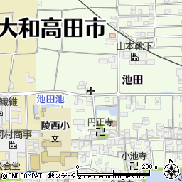 奈良県大和高田市池田115周辺の地図