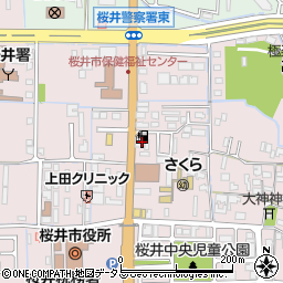 コスモ桜井市庁前ＳＳ周辺の地図