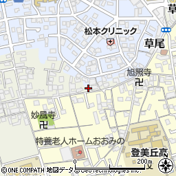 大阪府堺市東区草尾1402-1周辺の地図