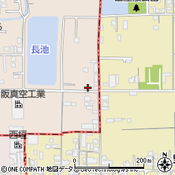 奈良県香芝市鎌田56周辺の地図