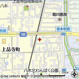 奈良県橿原市上品寺町252-6周辺の地図