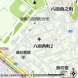 堺八田西郵便局周辺の地図