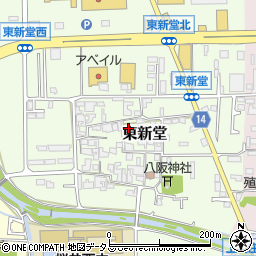 奈良県桜井市東新堂周辺の地図