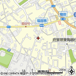 大阪府堺市中区福田465周辺の地図