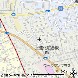 大阪府堺市東区草尾727-5周辺の地図