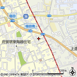 大阪府堺市中区福田48周辺の地図