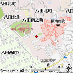 大阪府堺市中区八田南之町219周辺の地図